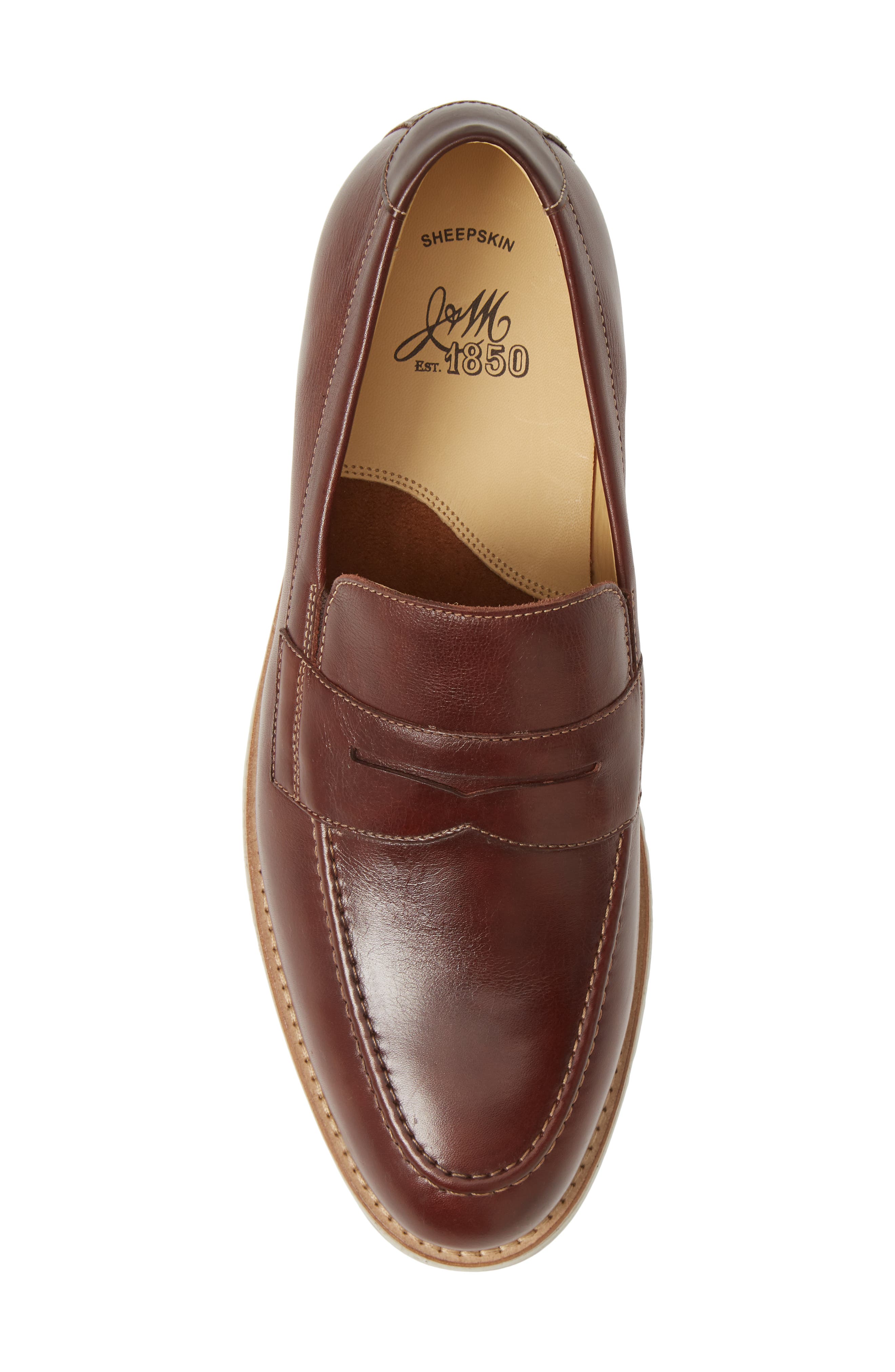 Martell Penny Loafer, Alternate, color, MAHOGANY