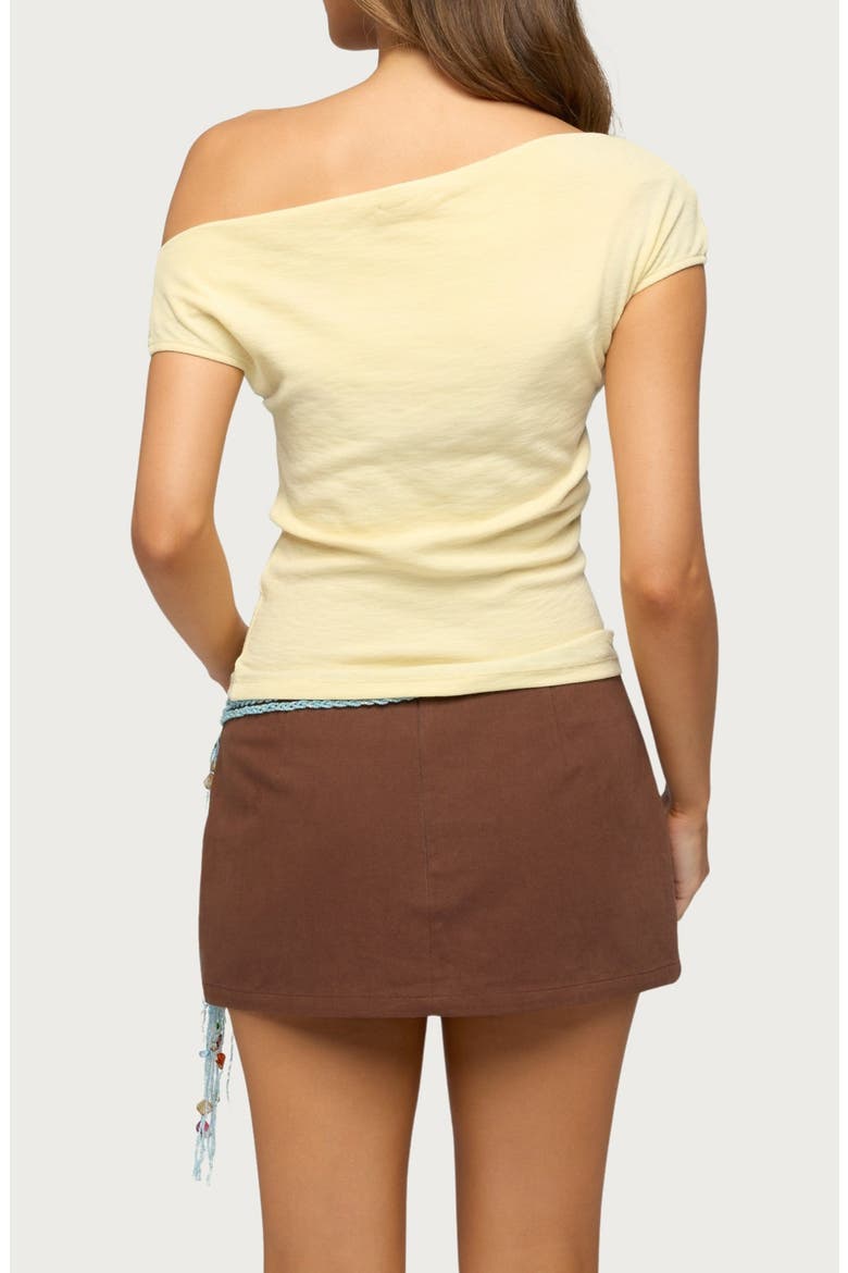 Martah Off the Shoulder Top, Alternate, color, LIGHT-YELLOW