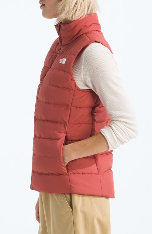 The North Face Aconagua 3 Puffer Vest In Red