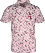 GARB Youth Garb White Alabama Crimson Tide Earnest Allover Print Polo