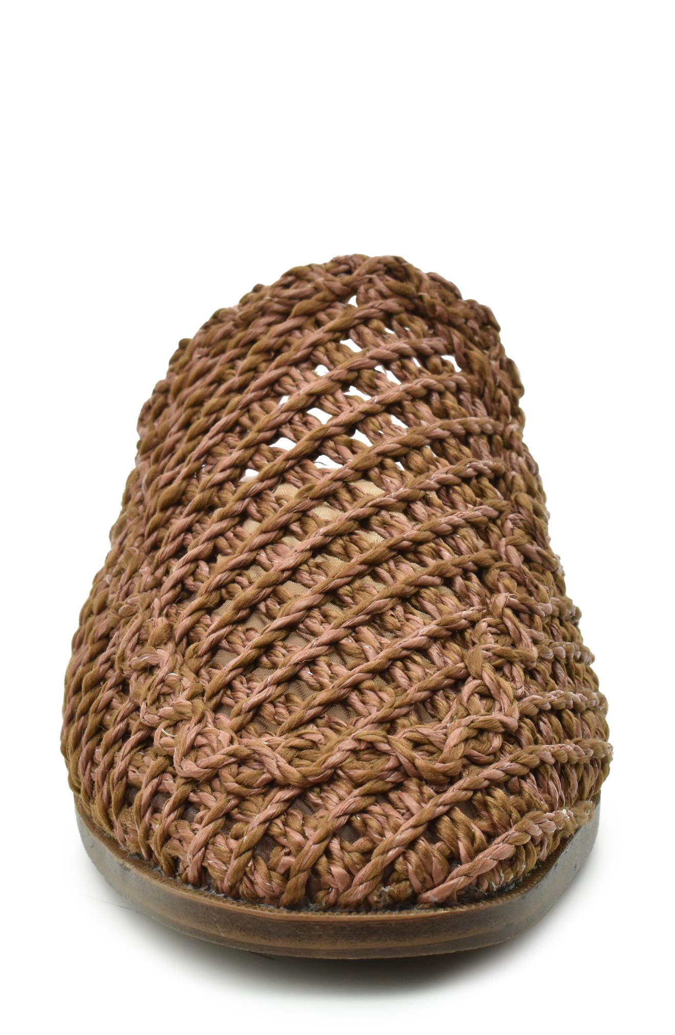 Raffia Mule, Alternate, color, BROWN