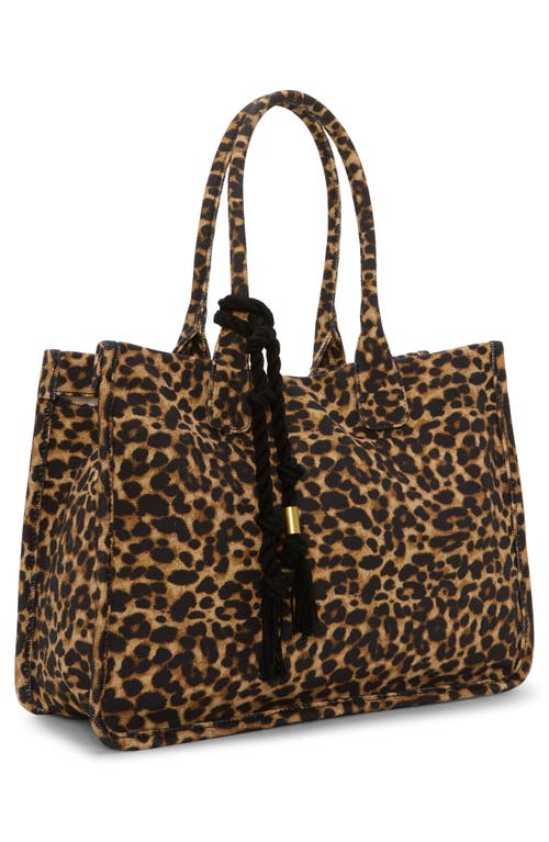 Vince Camuto Orla Canvas Tote In Brown