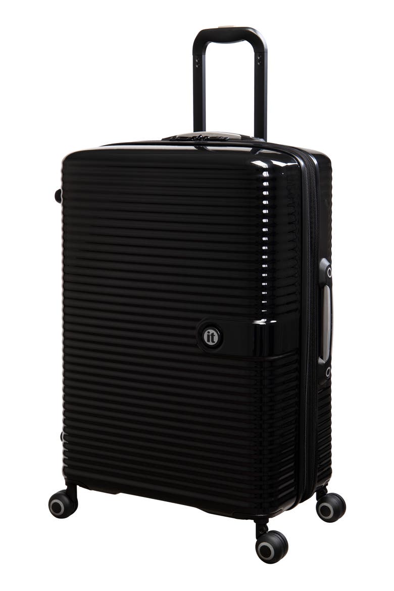 Helixian 27 Inch Hardside Spinner Suitcase, Main, color, BLACK