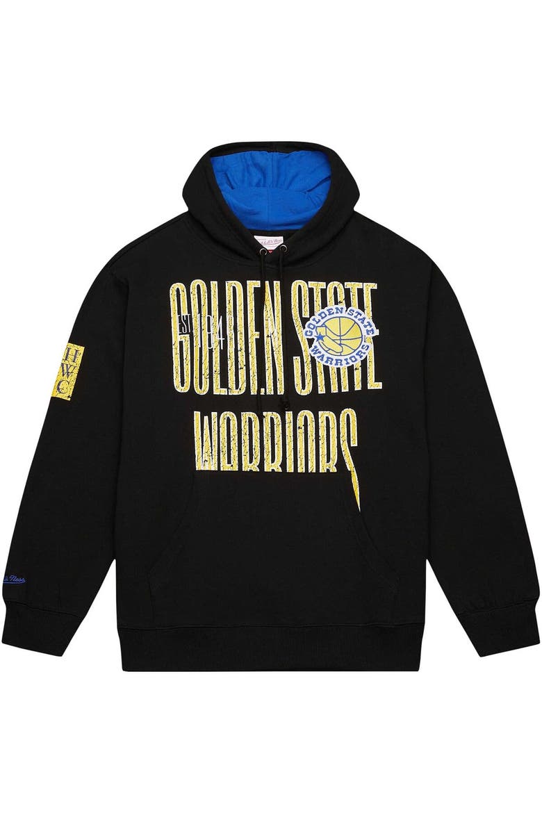 Men's Mitchell & Ness Black Golden State Warriors Hardwood Classics OG 2.0 Pullover Hoodie, Alternate, color, Black