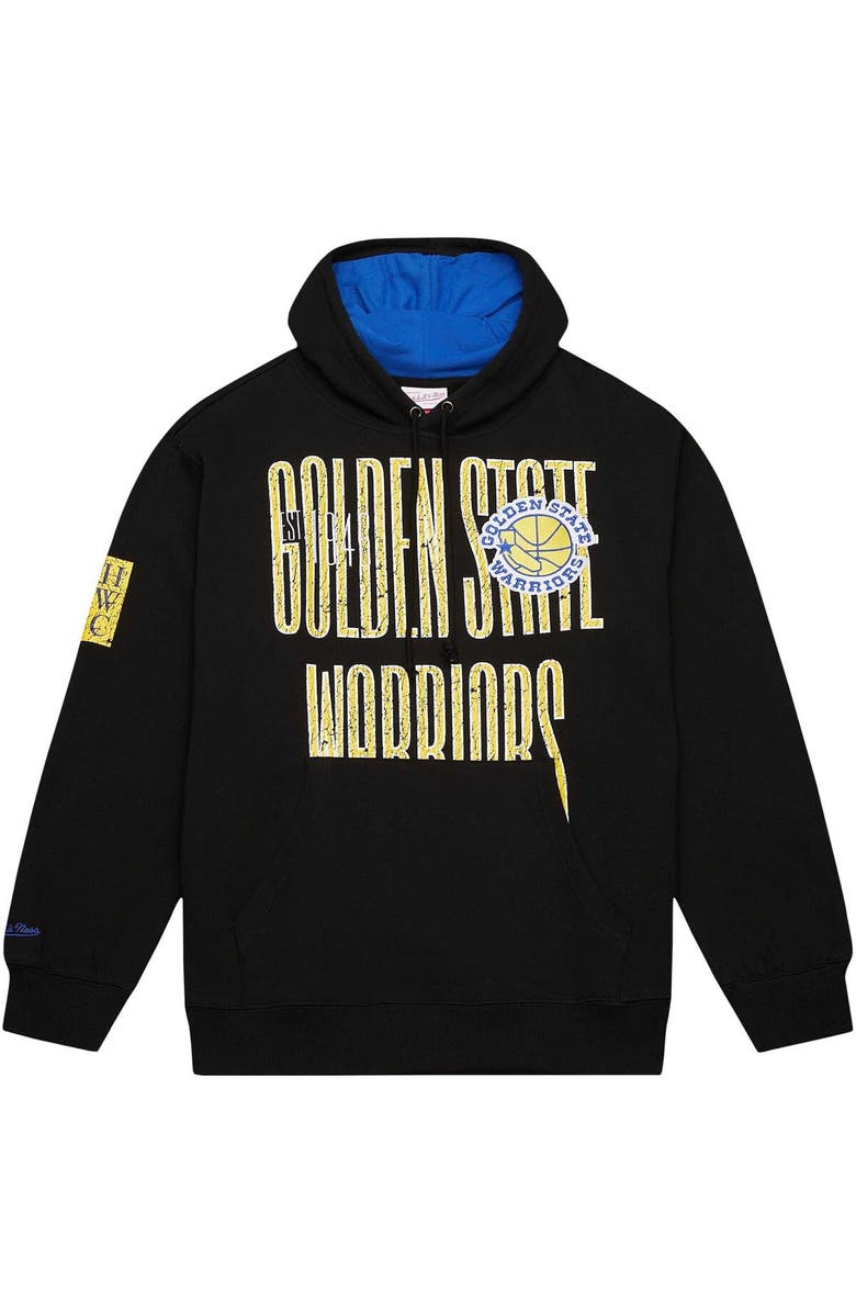 Mitchell & Ness Men's Mitchell & Ness Black Golden State Warriors Hardwood Classics OG 2.0 Pullover Hoodie, Alternate, color, Black