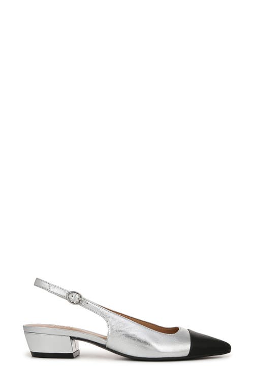 Naturalizer Banks Pointed Toe Slingback Pump In Silver