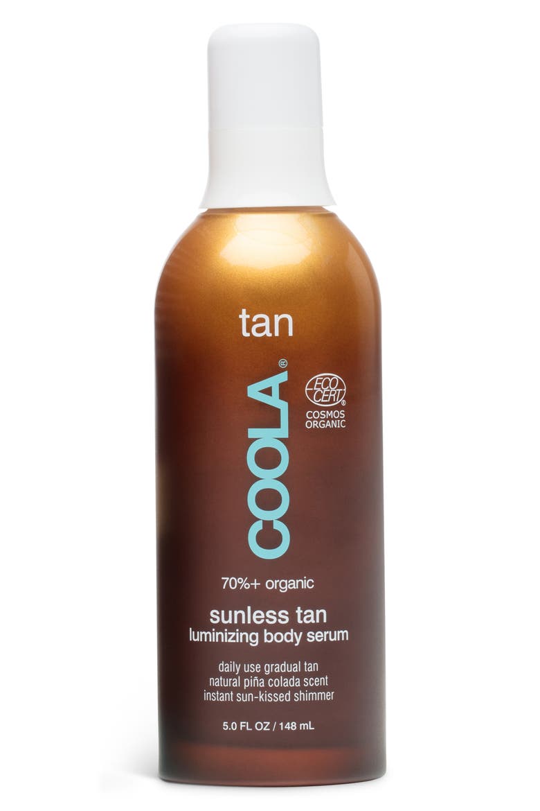 Suncare Organic Sunless Tan Luminizing Body Serum, Main, color, NO COLOR