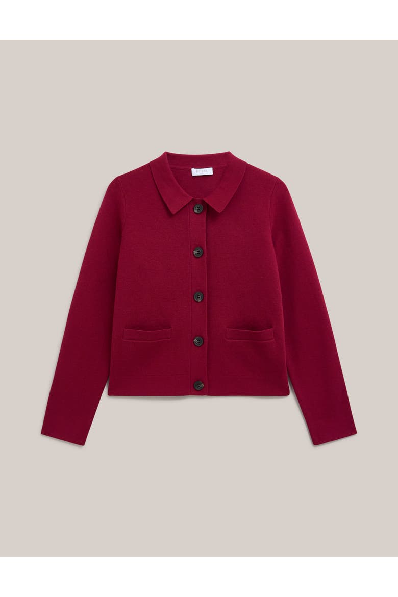 Mia Merino Wool Blend Knitted Cardigan, Alternate, color, Beetroot Pink