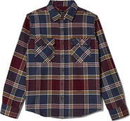 Brixton Bowery Plaid Flannel Button-Up Shirt