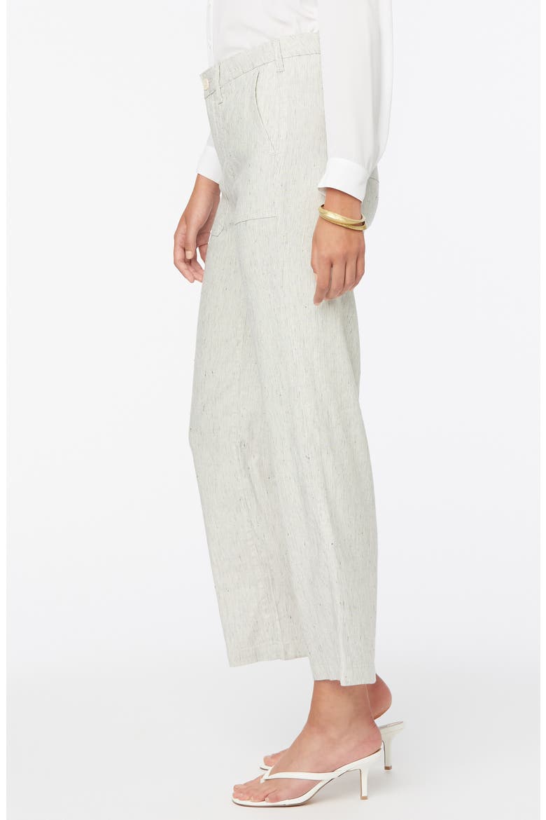 The Trouser Slub Stripe Linen Blend Pants, Alternate, color, SLUBBY STRIPE