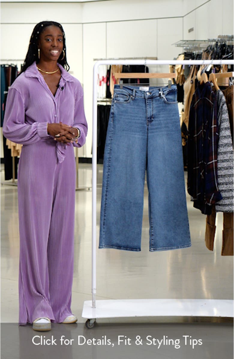 Le Pixie High Waist Slim Palazzo Jeans, sales video thumbnail