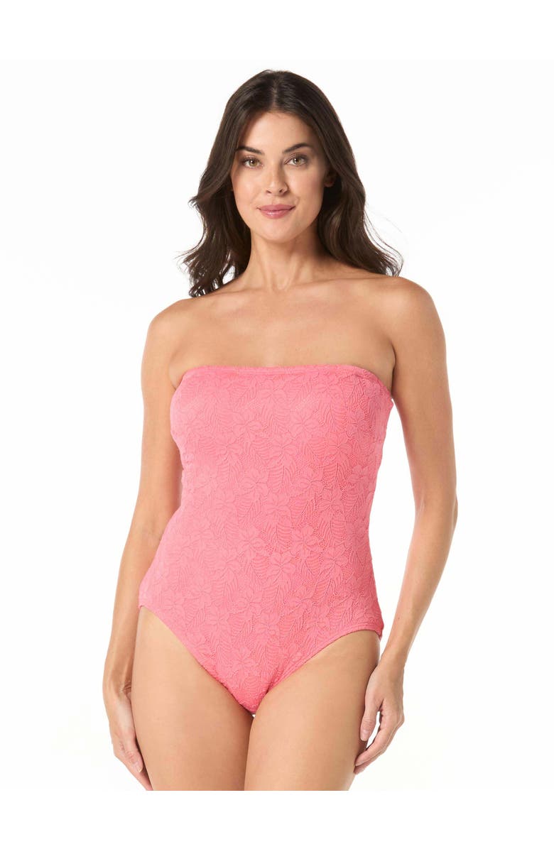 Coco Contours Galena One Piece Swimsuit, Main, color, Camelia