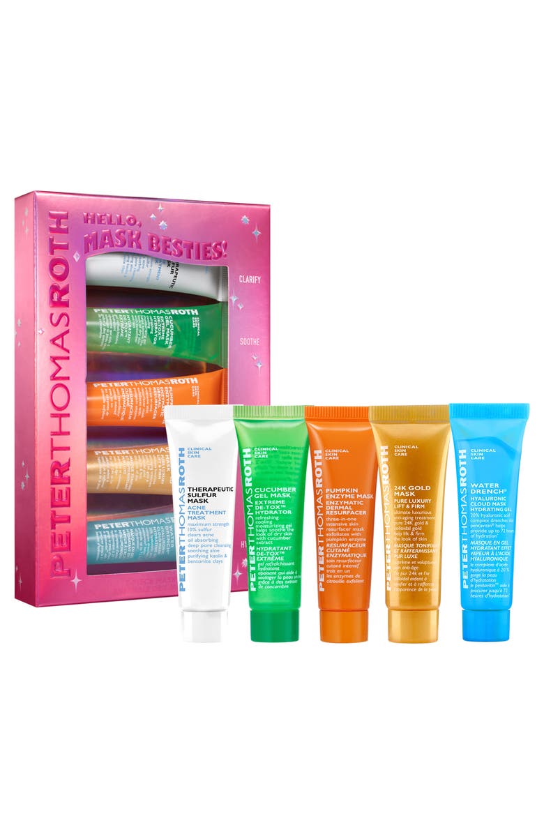 Peter Thomas Roth Hello, Mask Besties 5-Piece Kit $36 Value, Main, color, 