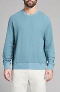 Billy Reid Rib Crinkle Cotton Sweatshirt