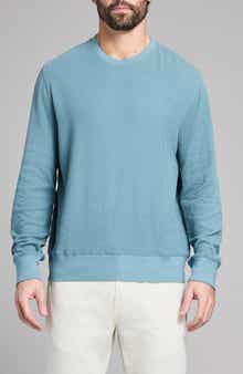 Rib Crinkle Cotton Sweatshirt