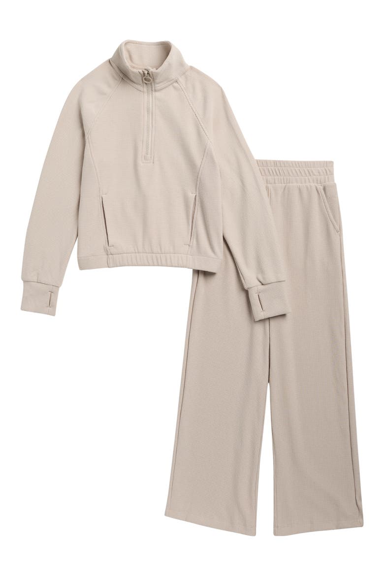 Kids' Greta Half Zip Top & Pants Set, Main, color, NACREOUS CLOUD