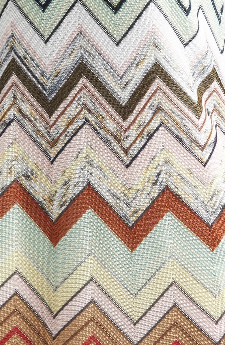 Missoni Zigzag Knit Minidress, Alternate, color, Blue Orange Green Tones