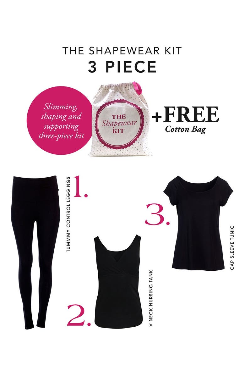 Angel Maternity The Tummy Tight 3-Piece Postpartum Shapewear Set, Alternate, color, 