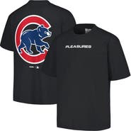 PLEASURES Men's PLEASURES  Black Chicago Cubs Ballpark T-Shirt