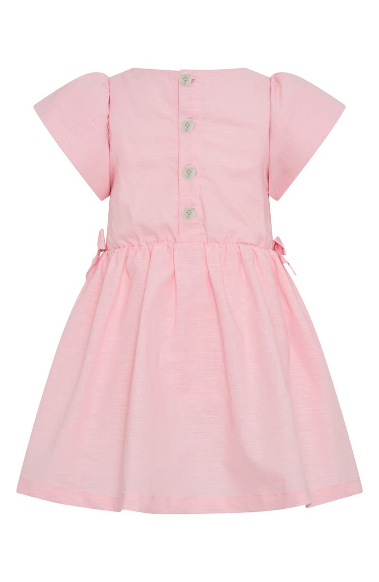 TINY TRIBE Puff Sleeve Party Dress, Alternate, color, Pink