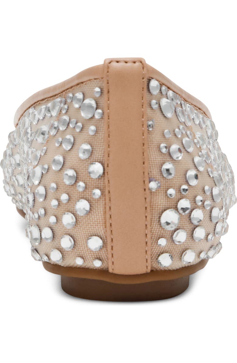 Anne Klein Luci Bow & Crystal Embellished Ballet Flat, Alternate, color, Crystals