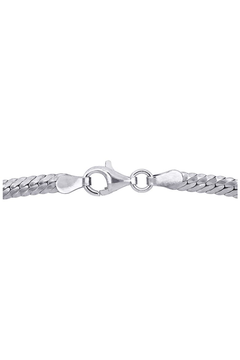 Men's Herringbone Bracelet, Alternate, color, SILVER