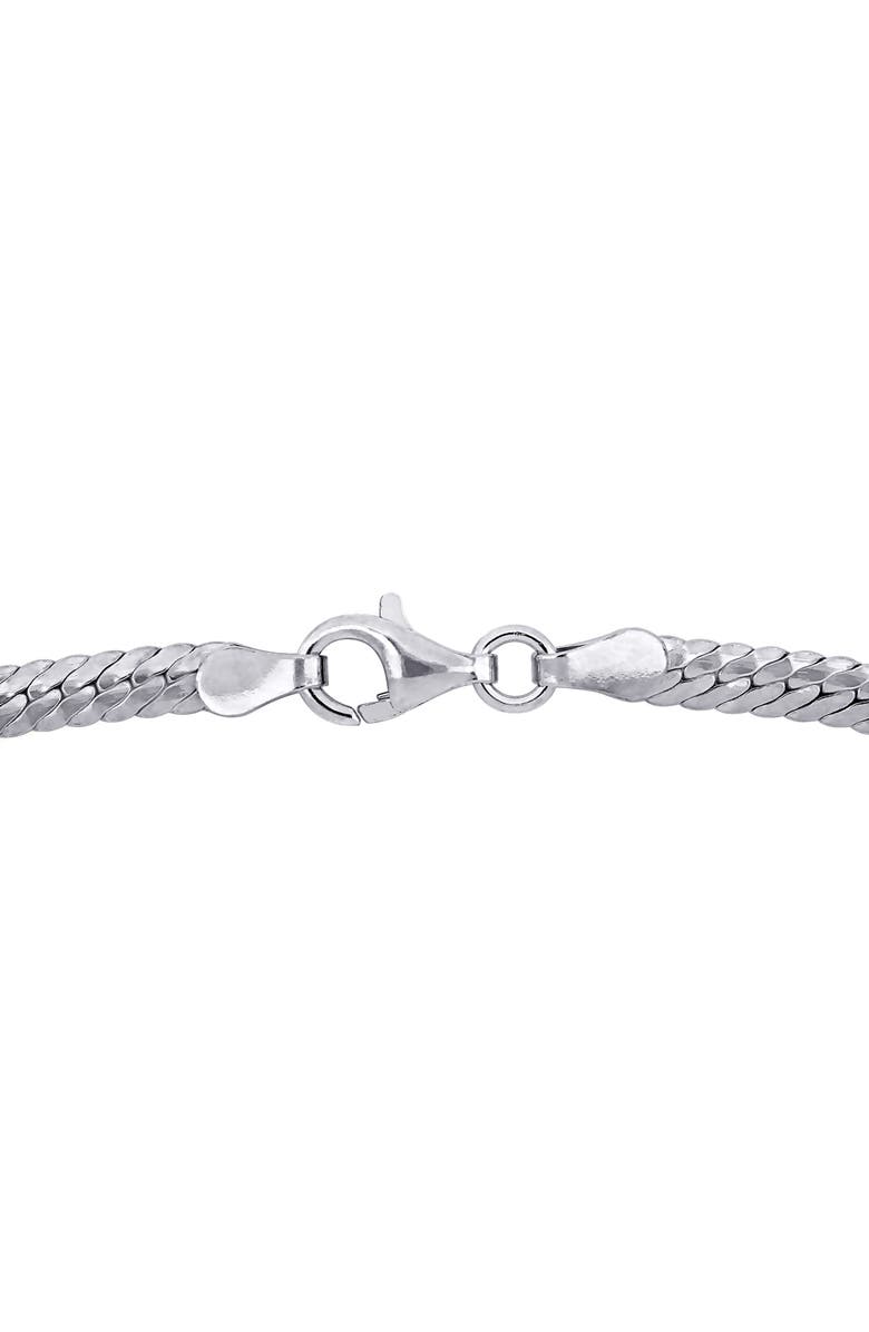 DELMAR Men's Herringbone Bracelet, Alternate, color, Silver