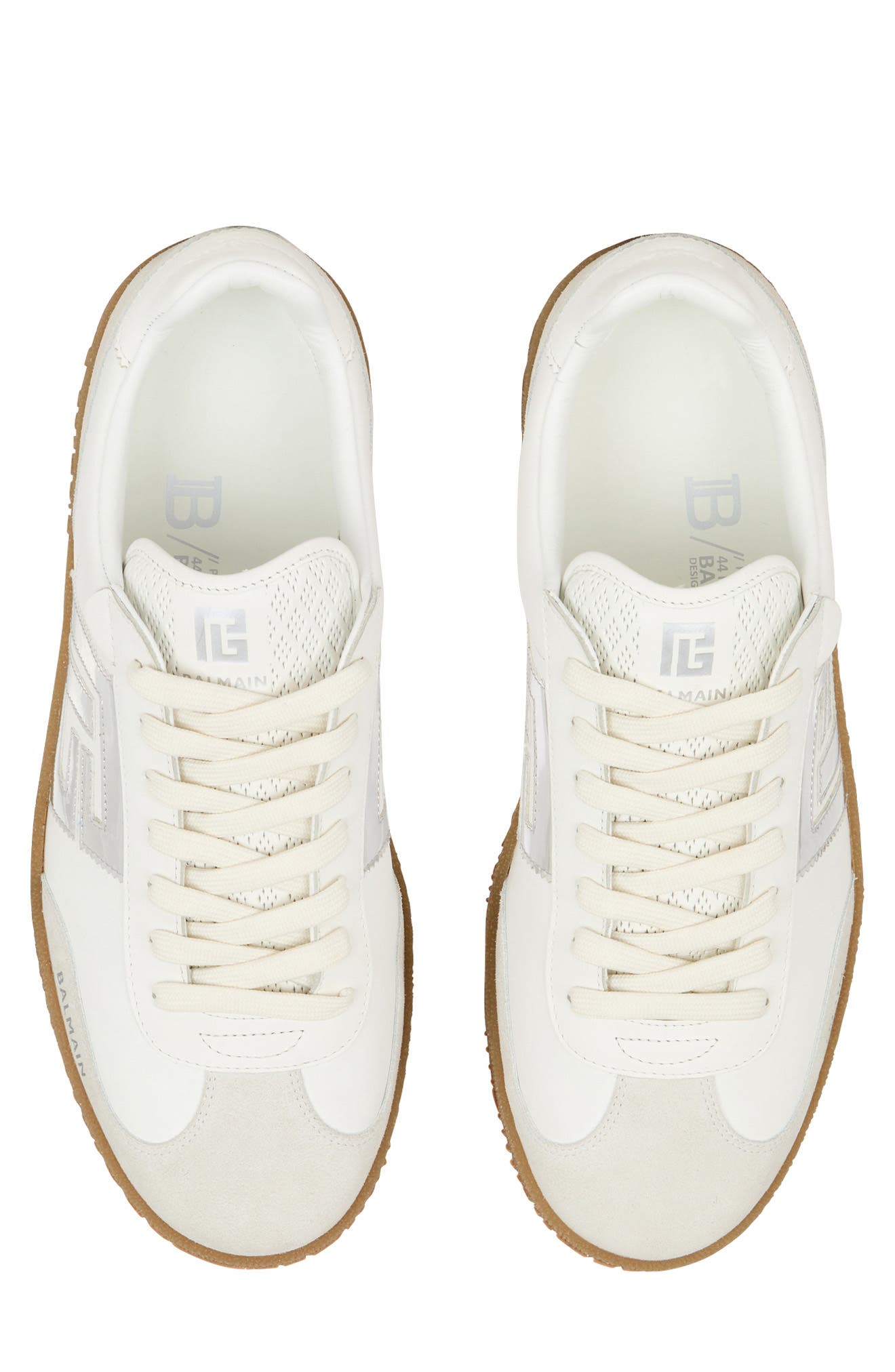 Balmain Swan Low Top Sneaker, Alternate, color, 