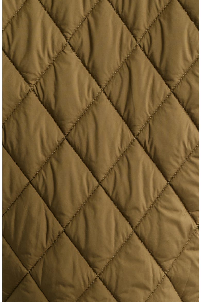 Diamond Quilted Hooded Liner Jacket, Alternate, color, OLIVE