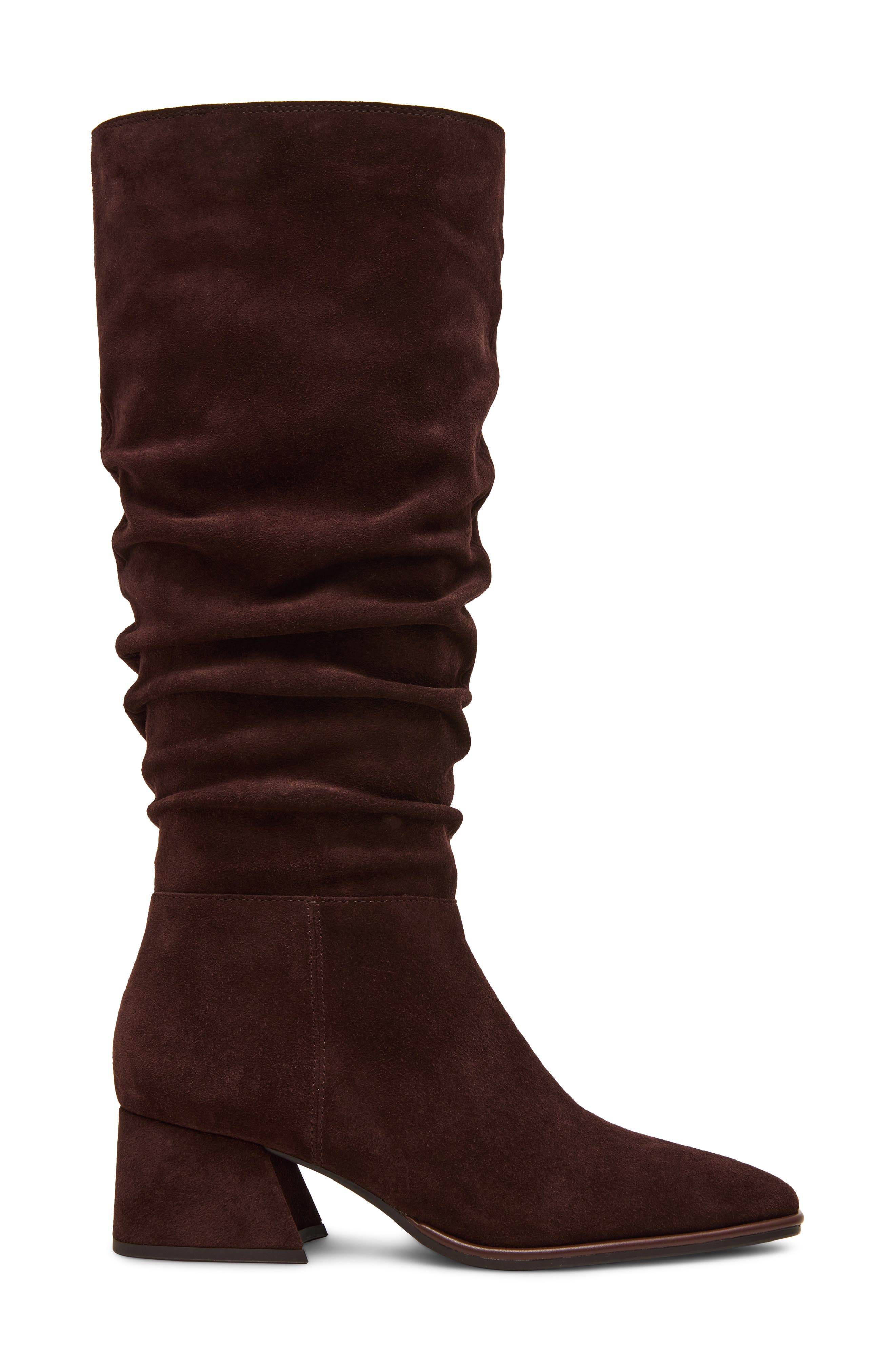 Misha Waterproof Suede Boot, Alternate, color, MAHOGANY SUEDE