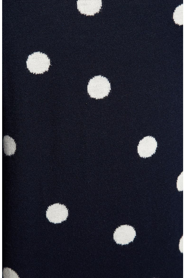 'Dots' Intarsia Sweater, Alternate, color, NAVY/ IVORY