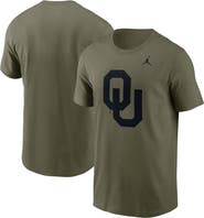 Jordan Brand Men's Jordan Brand Olive Oklahoma Sooners 2024 Military Appreciation Tonal Logo Performance T-Shirt