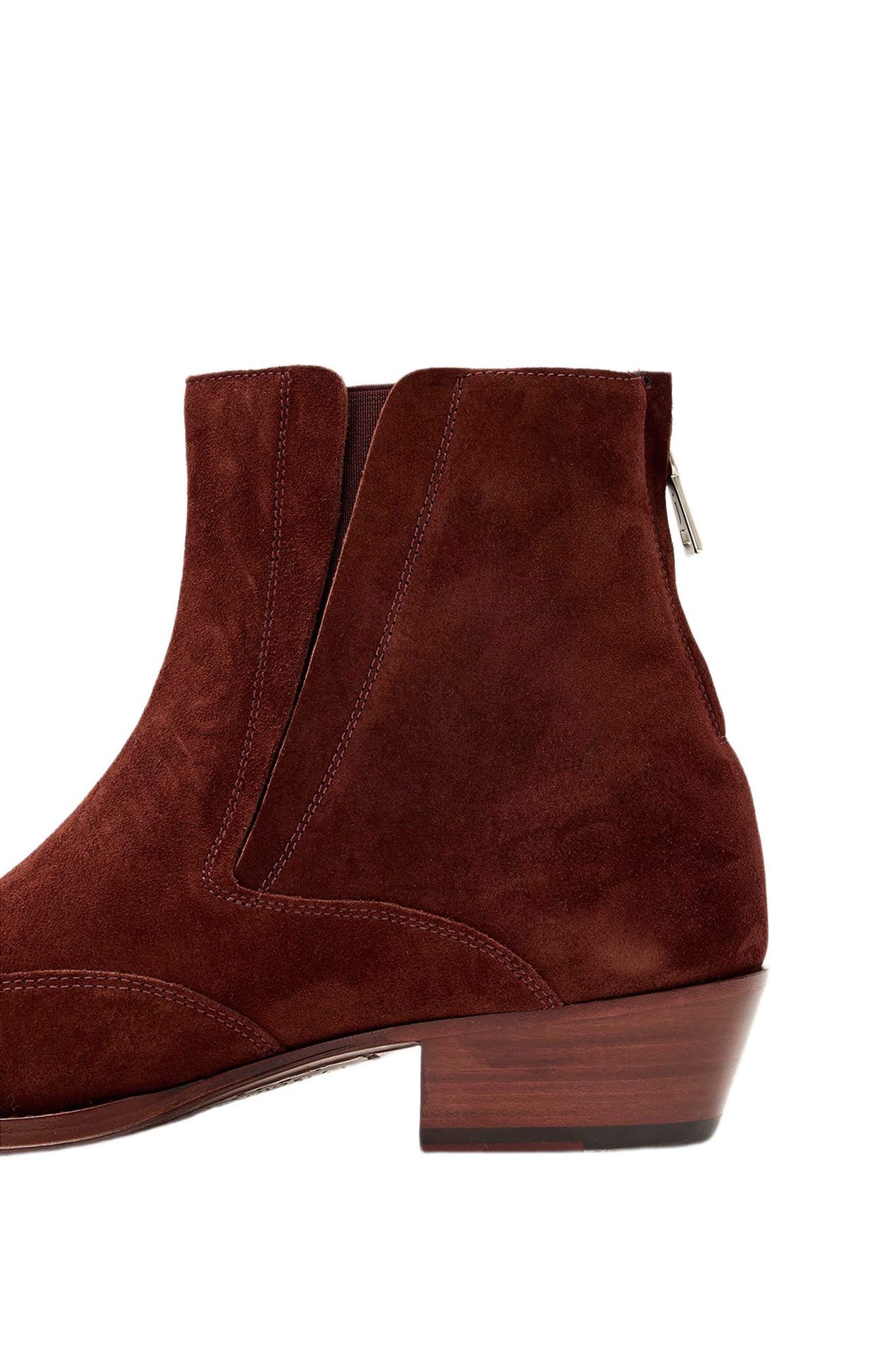 Windsor Wingtip Leather Boot, Alternate, color, TAMARIND