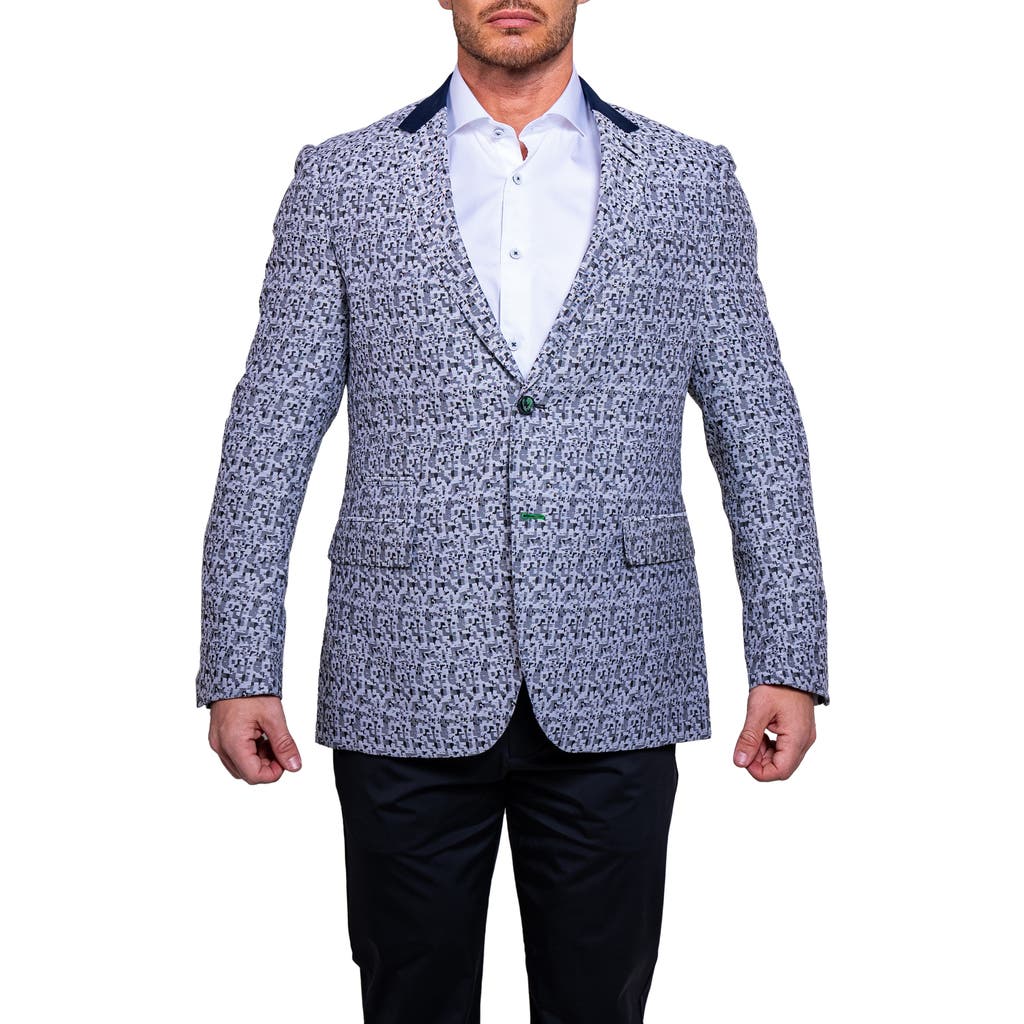 Maceoo Socrate Ascension Camo Blazer In Blue