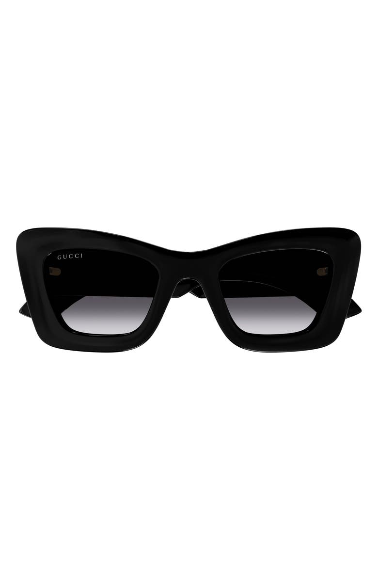 Gucci 49mm Small Gradient Cat Eye Sunglasses, Main, color, 