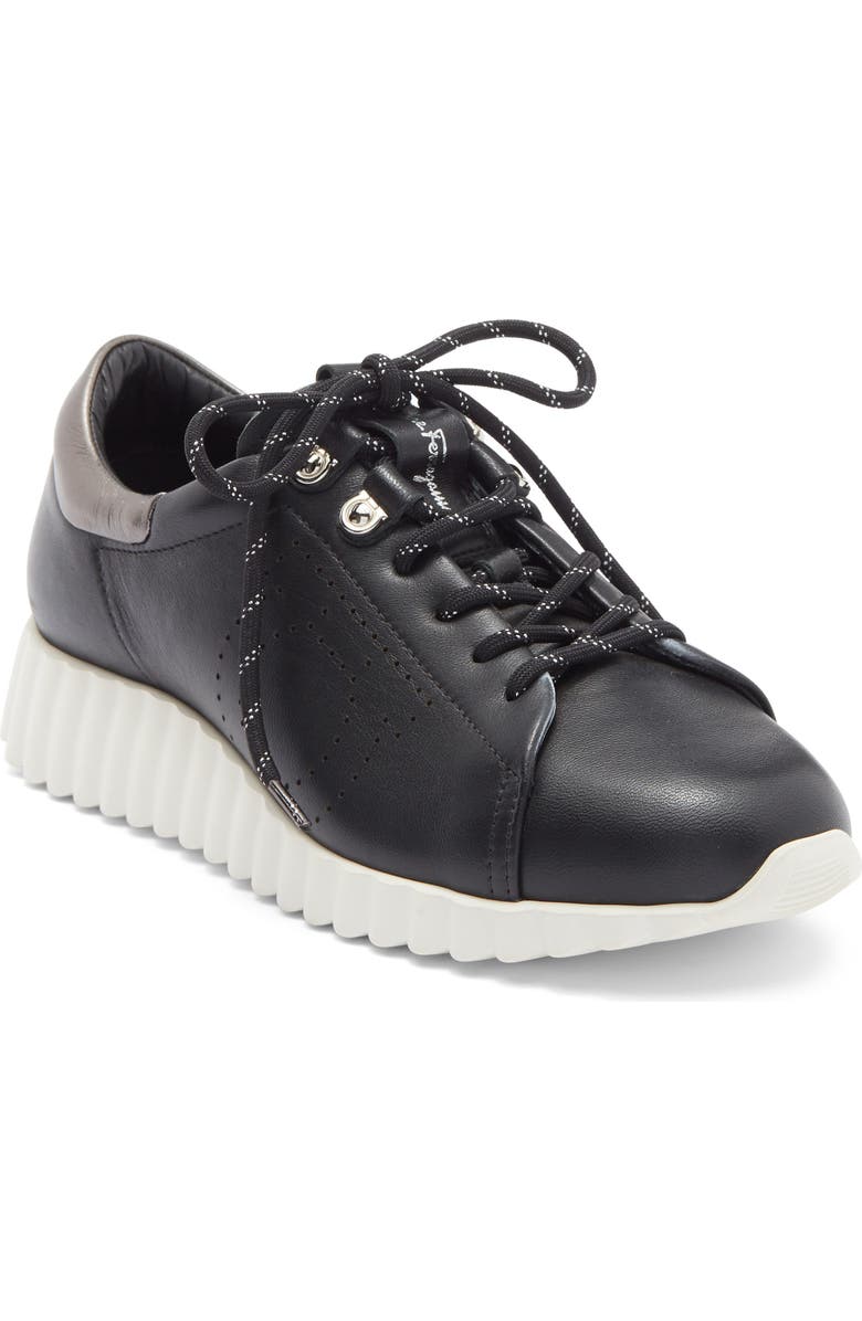 FERRAGAMO Gancini Sneaker, Main, color, Black
