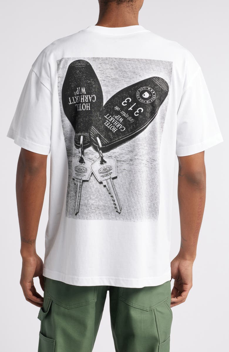 Carhartt Work In Progress Hotel Keys Organic Cotton Graphic T-Shirt, Alternate, color, 