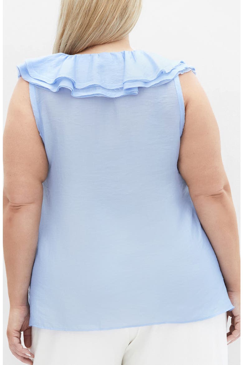 Athena Ruffle Sleeveless Top, Alternate, color, SKY BLUE