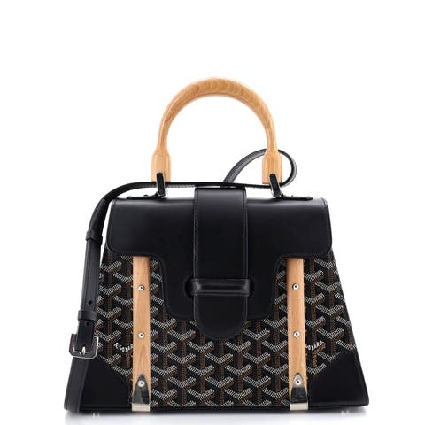 Saigon Top Handle Bag Coated Canvas with Leather PM