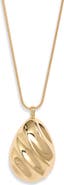 Nordstrom Fluted Adjustable Pendant Necklace