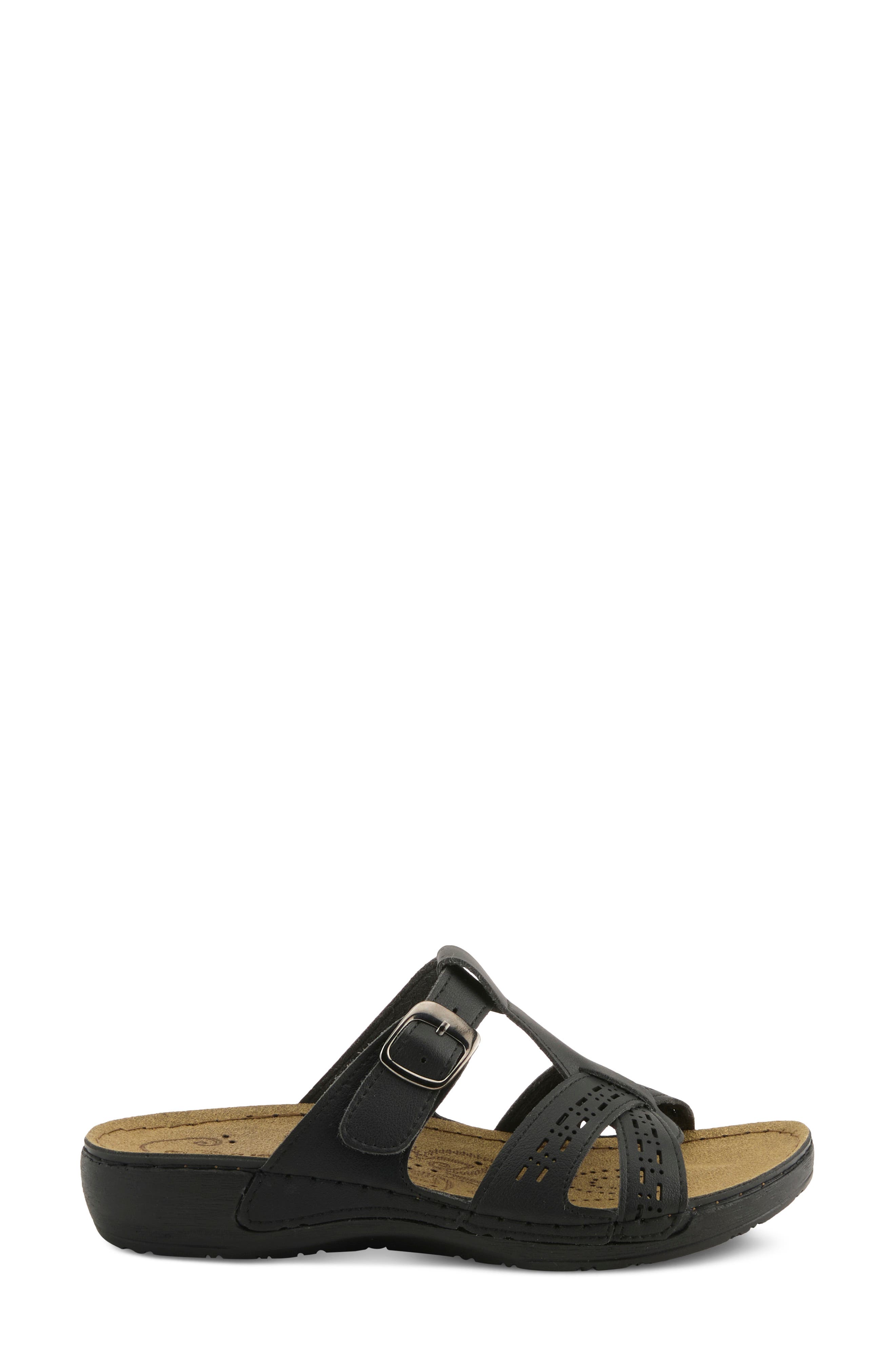 Slide Sandal, Alternate, color, BLACK