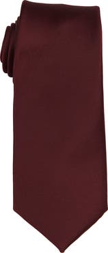 Brooklyn Brigade Men's Solid Satin X-Long Tie