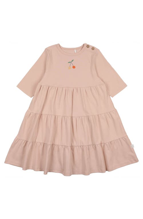 Pouf Cherry 3/4 Sleeve Dress In Pink