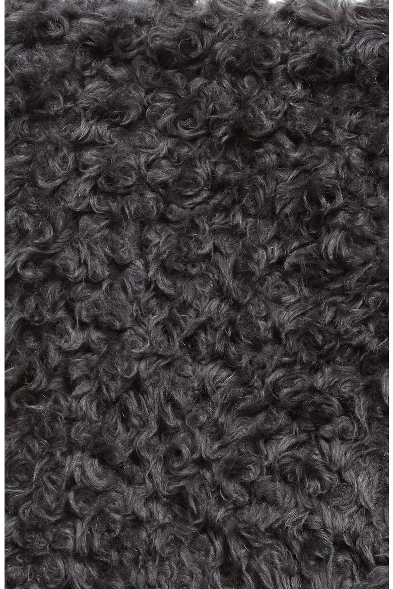 Curly Faux Fur Throw, Alternate, color, GREY ONYX