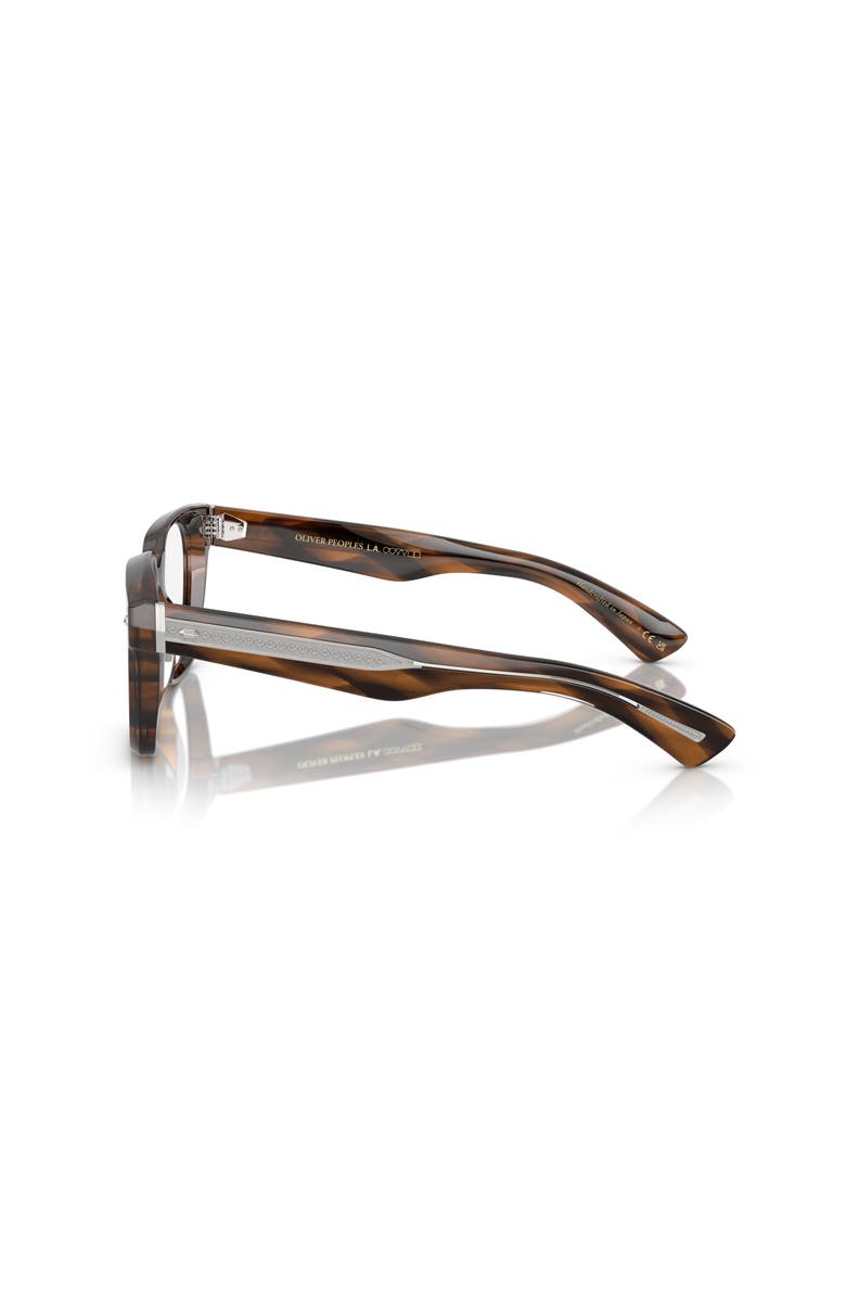 Oliver Peoples 51mm Rectangle optical glasses, Alternate, color, Brown