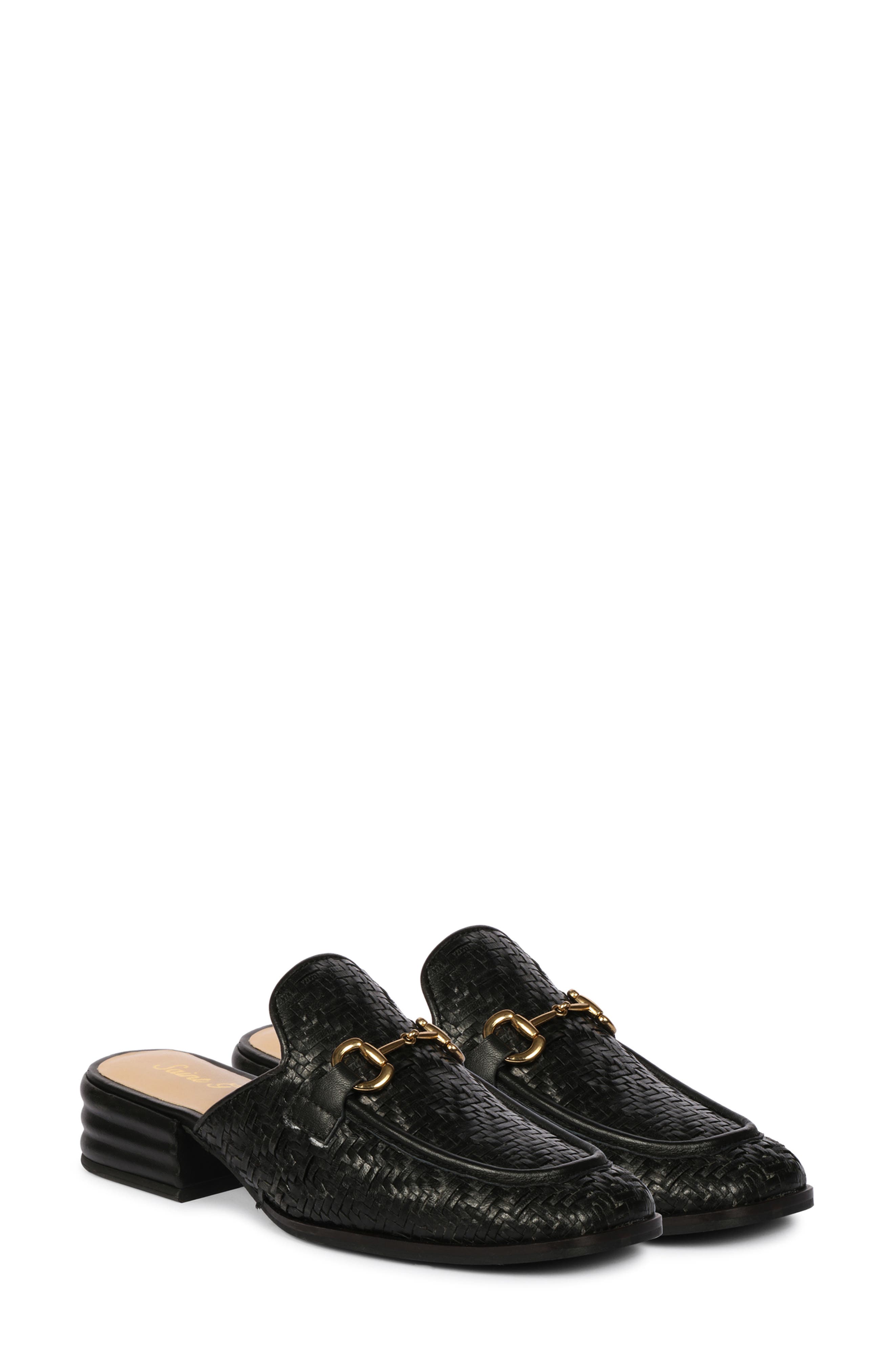 SAINT G Izaan Bit Loafer Mule, Alternate, color, Black