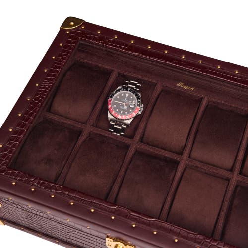 Rapport London Brompton Optic Ten Watch Box In Brown