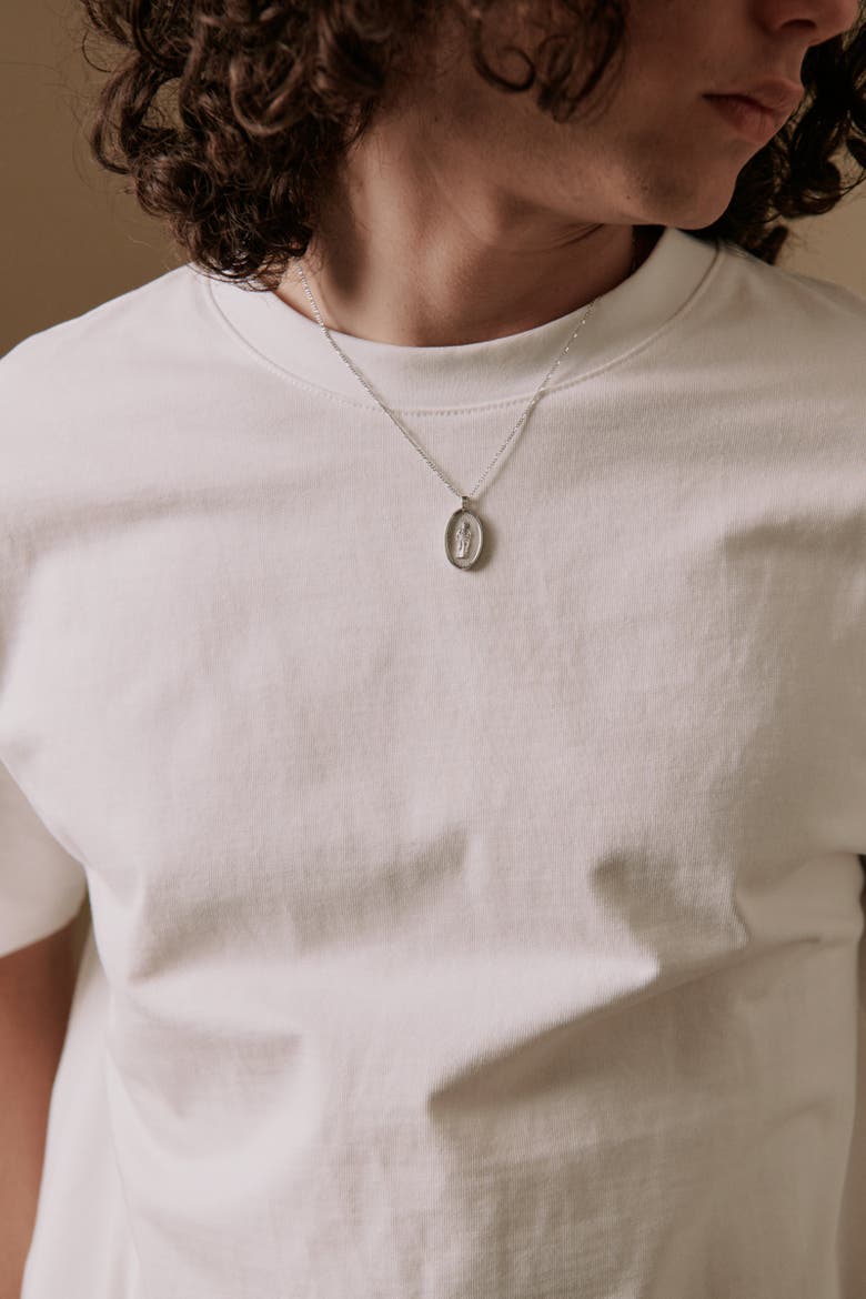 St. Judes Necklace, Alternate, color, Recycled Sterling Silver