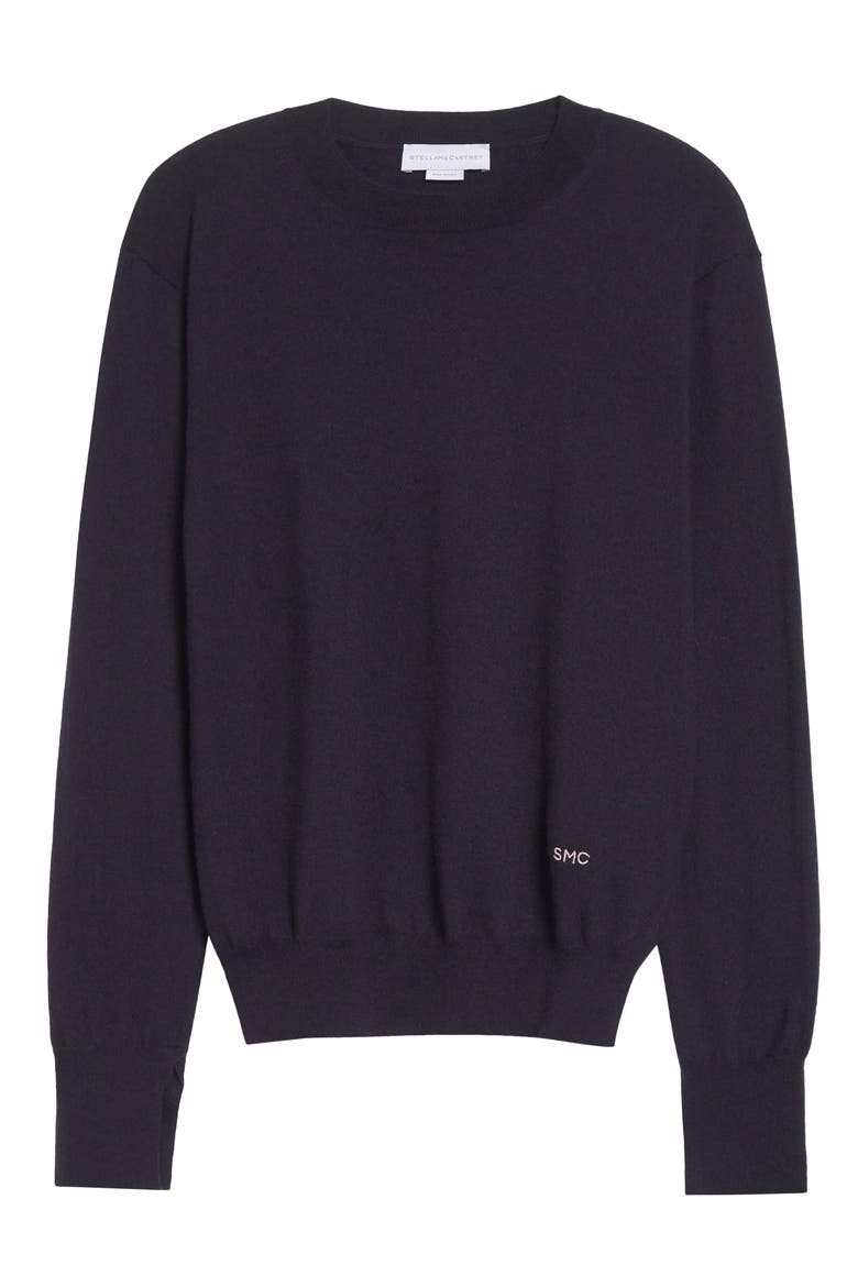 Iconic Merino Wool Sweater, Alternate, color, NAVY