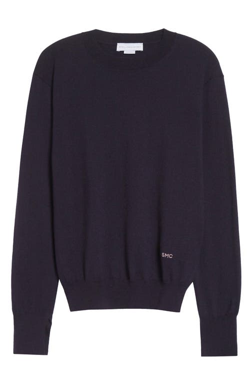Stella Mccartney Iconic Merino Wool Sweater In Blue